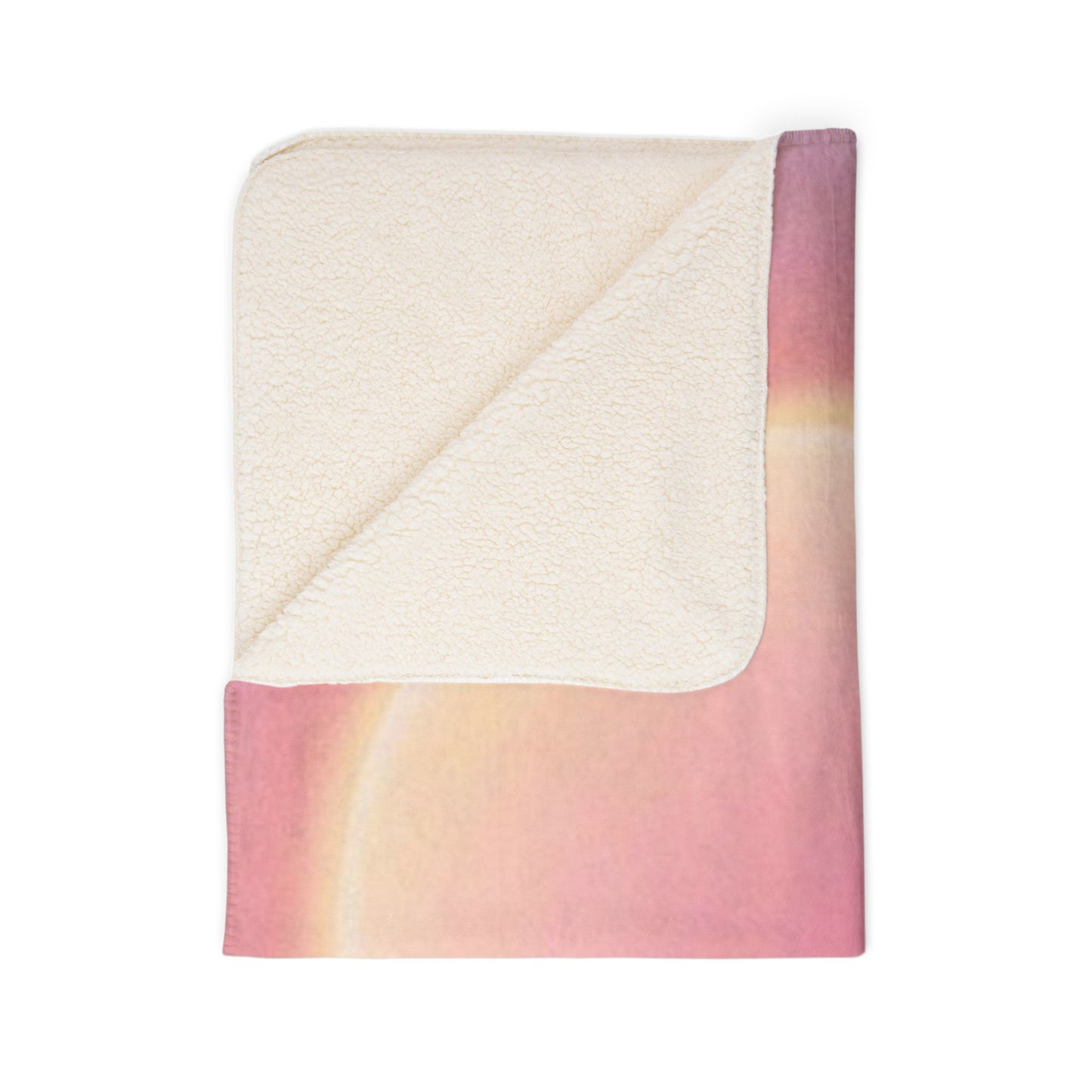 Sherpa Blanket - Pink Aura Cozy Fleece Throw